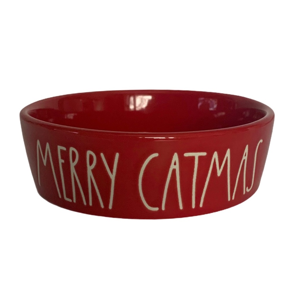 Rae Dunn MERRY CATMAS Cat Bowl